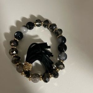 Black and gold bracelet